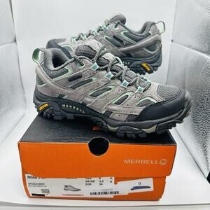 Merrell Moab 2 Waterproof ‘Drizzle Mint’ Grey Vibram Women’s Shoe Size 6